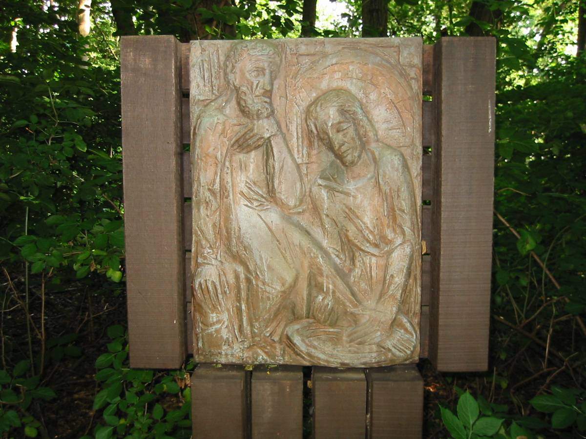 Außenkreuzweg der Pfarrgemeinde Liebfrauen in Stenern - Station 1
