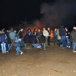 Agapefeier nach der Osterliturgie und Osterfeuer 