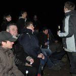 Agapefeier nach der Osterliturgie und Osterfeuer 