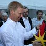 Nach der Pfarreinführung in den Pfarrgarten