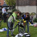 Die Fahrradputzaktion war ein großer Erfolg