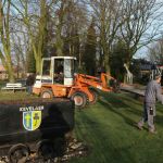 Aufräumaktion auf dem Spielplatz in Barlo