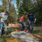 Aufräumaktion auf dem Spielplatz in Barlo