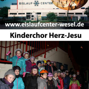 Kinderchor-Herz-Jesu-faehrt-zur-Eissporthalle-Wesel