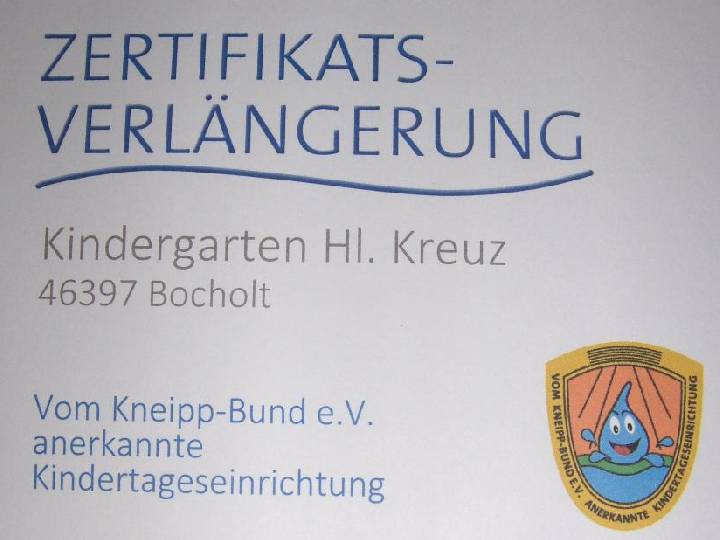 Re-Zertifizierung in der Kita Hl. Kreuz