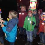 Die Kita Kinder folgten St. Martin