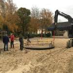 Umbauarbeiten auf dem Kapi-Spielplatz