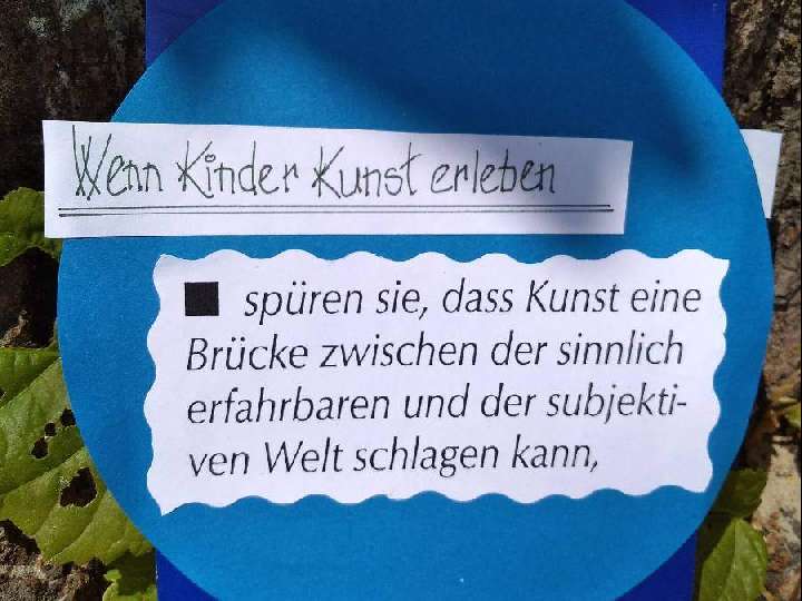 Kleine Künstler, mit "großen" Ideen.