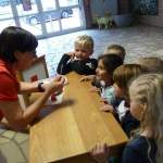 Besuch der Vorschulkinder HL.Kreuz bei der Zahngesundheit