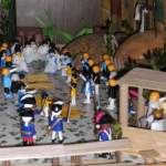 Osterkrippe mit Playmobilfiguren