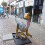 Wir besuchen die Dinosaurier in der Bocholter Innenstadt