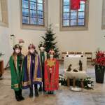 Sternsinger in und vor den  Gottesdiensten präsent