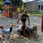 Kinder- und Jugendchor Herz-Jesu heute mal sehr sportlich