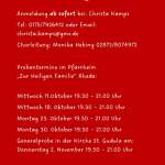 Anmeldung zum Taizé-Projekt-Chor in St. Gudula, Rhede