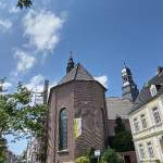 Gerüstaufbau an der Liebfrauenkirche - Sanierung des Dachreiters der Kapelle