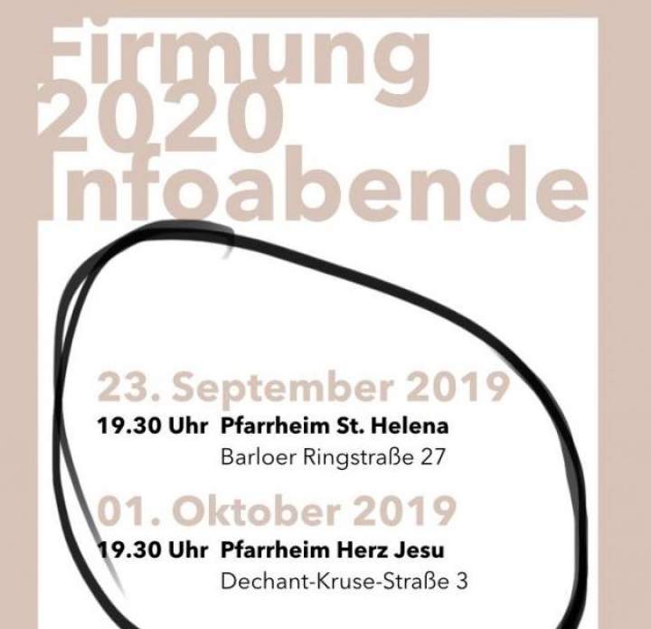 Firmung - Informationsabende