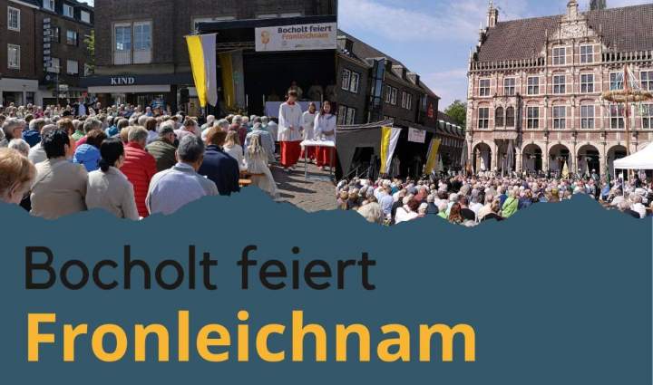 Fronleichnam gemeinsam auf dem Marktplatz