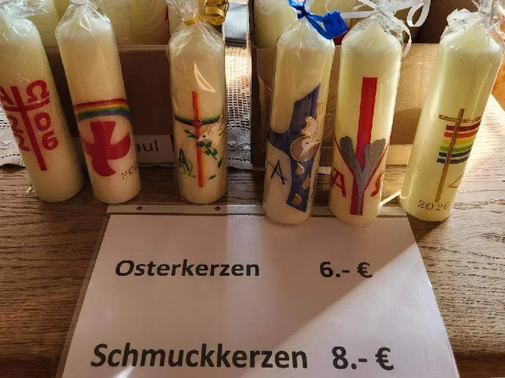 Verkauf von Osterkerzen