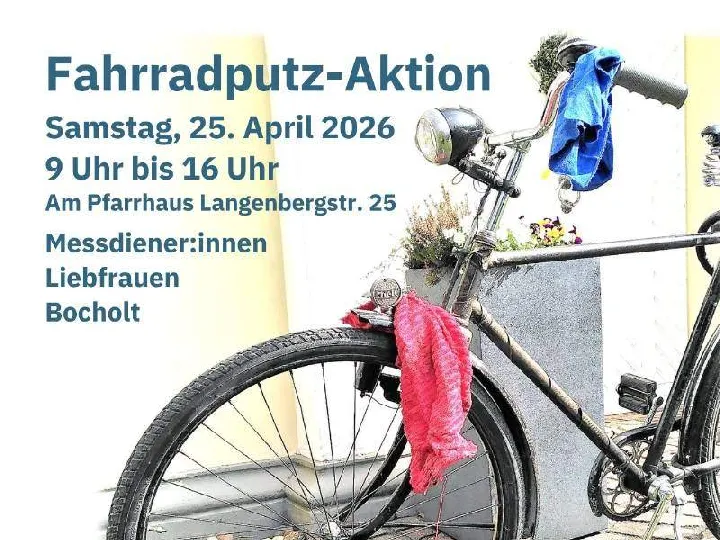 Fahrradputzaktion der Messdienergemeinschaft