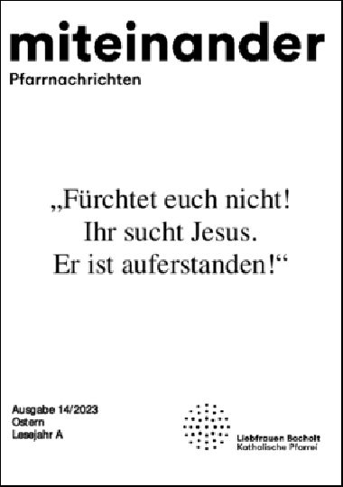 Pfarrnachrichten miteinander