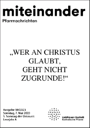 Pfarrnachrichten miteinander