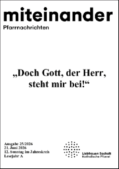 Aktuelle Pfarrnachrichten miteinander vom 19.06.26