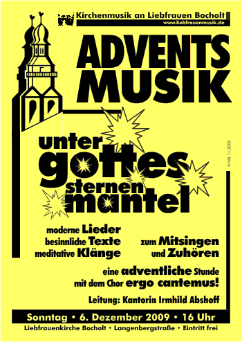 Plakat Adventsmusik