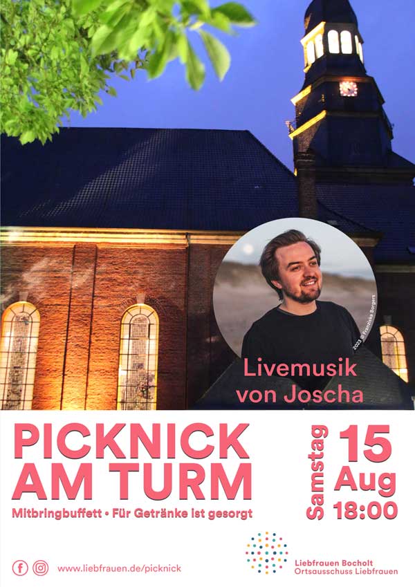 Picknick am Turm mit Livemusik von Joscha